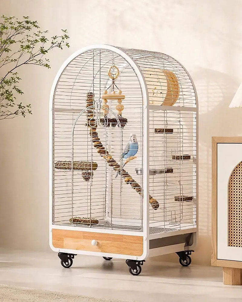 Luxury Small Stainless Steel Bird Cage