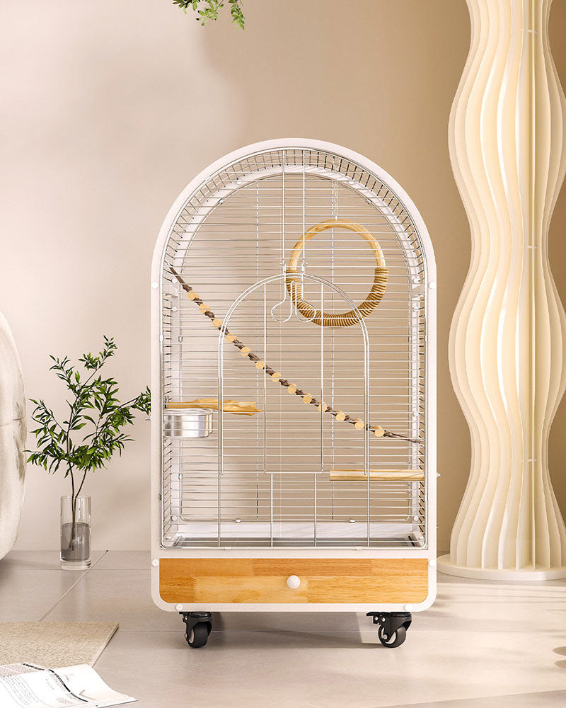 Luxury Small Stainless Steel Bird Cage
