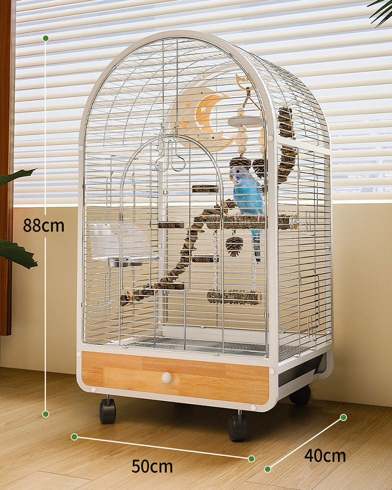 Luxury Small Stainless Steel Bird Cage