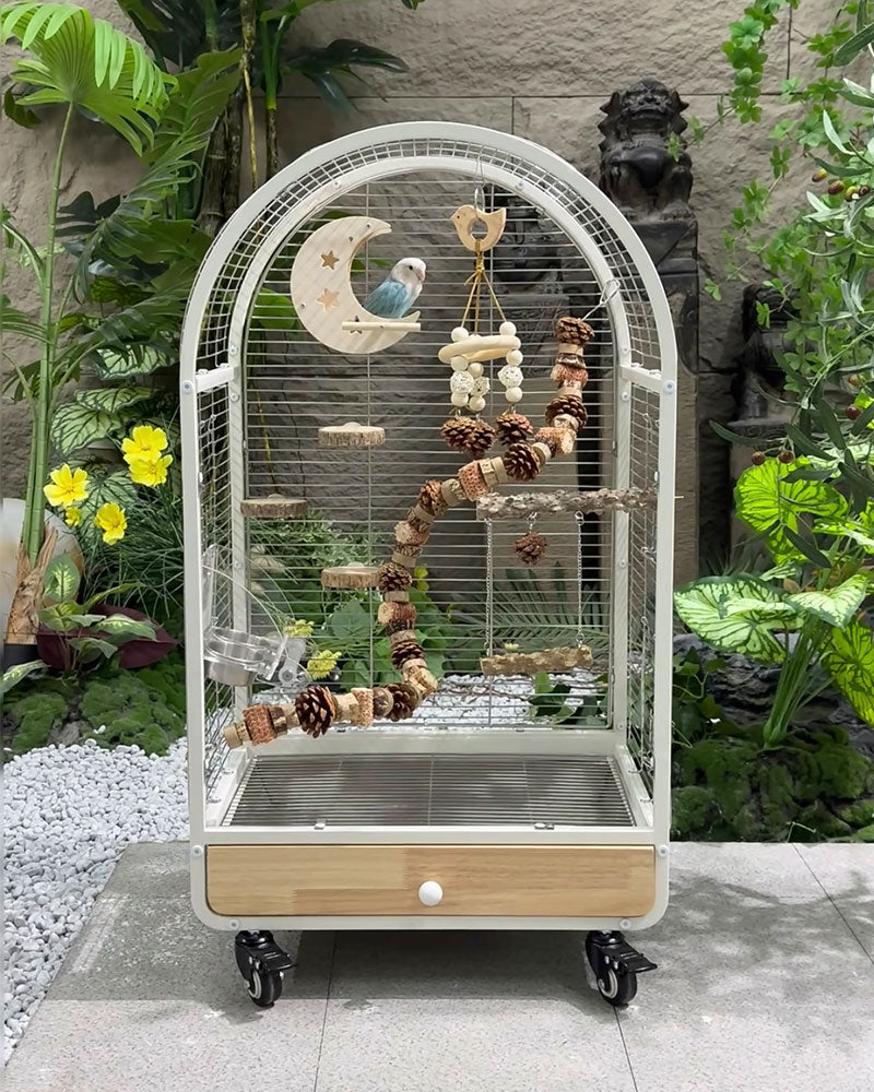Luxury Small Stainless Steel Bird Cage