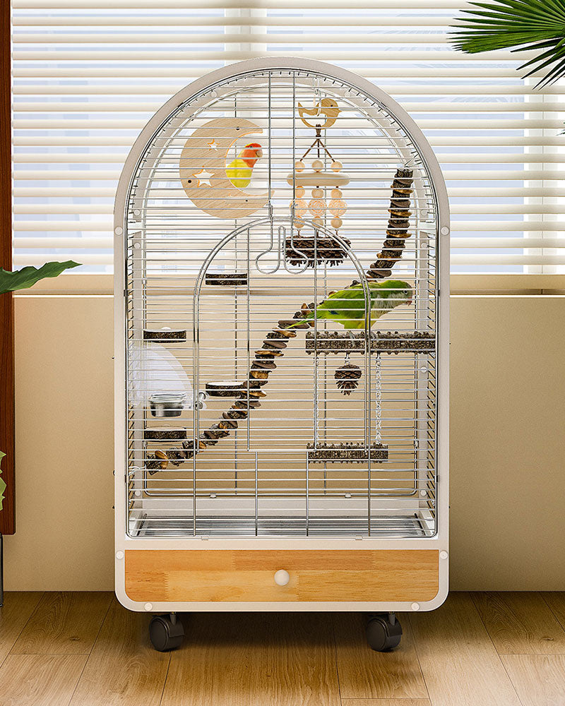 Luxury Small Stainless Steel Bird Cage