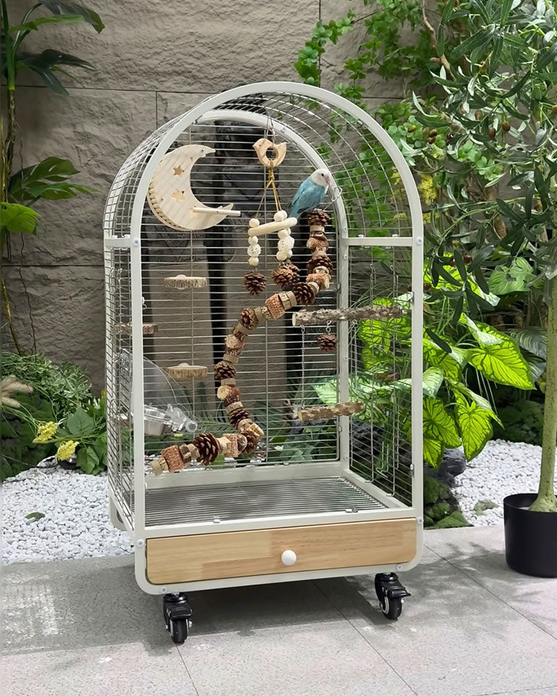 Luxury Small Stainless Steel Bird Cage