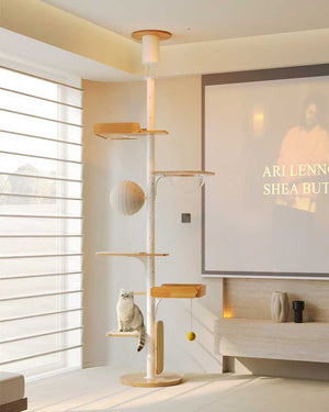 Modern Iron Frame Cat Tree Floor to Ceiling
