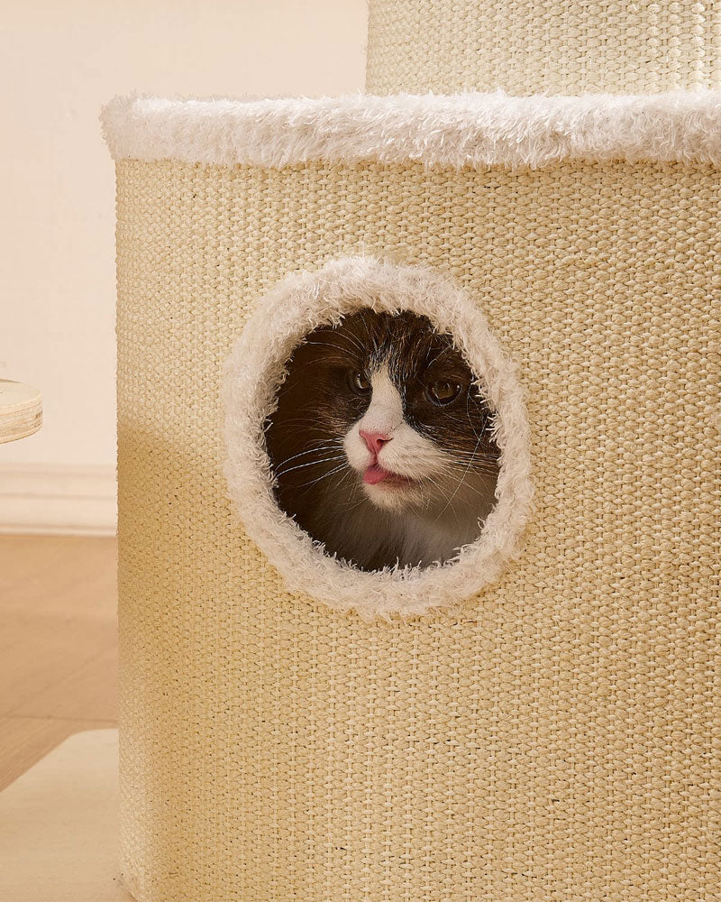 Modern Luxury Rotating Cat Tree for Large Cats