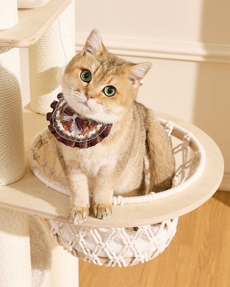 Modern Luxury Rotating Cat Tree for Large Cats
