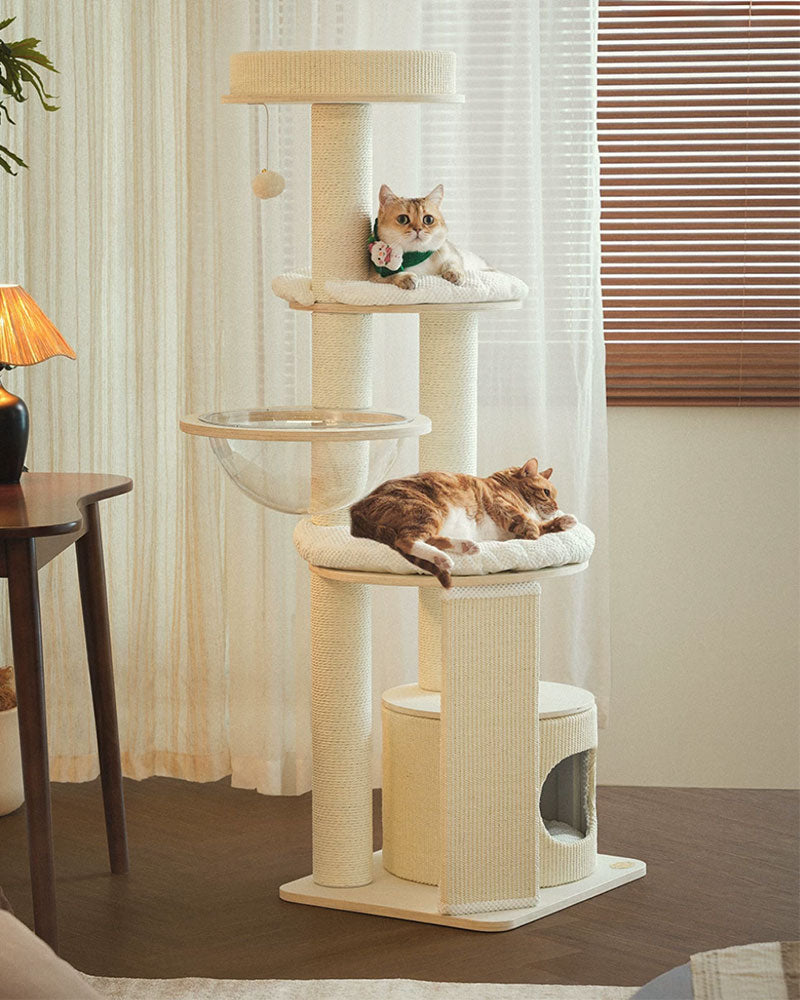 Mousse Modern Large Cat Tree with Scratching Posts