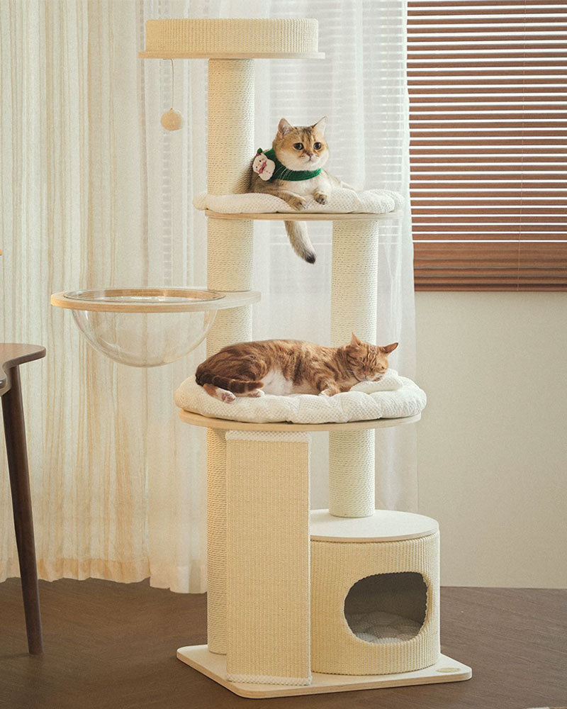Mousse Modern Large Cat Tree with Scratching Posts