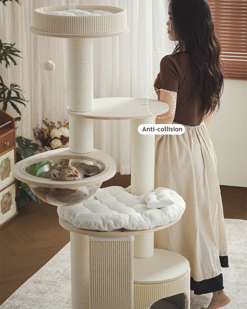 Mousse Modern Large Cat Tree with Scratching Posts