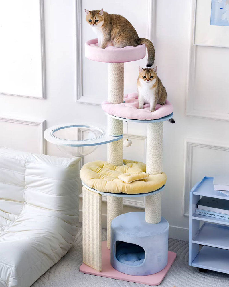 Mousse Modern Large Cat Tree with Scratching Posts