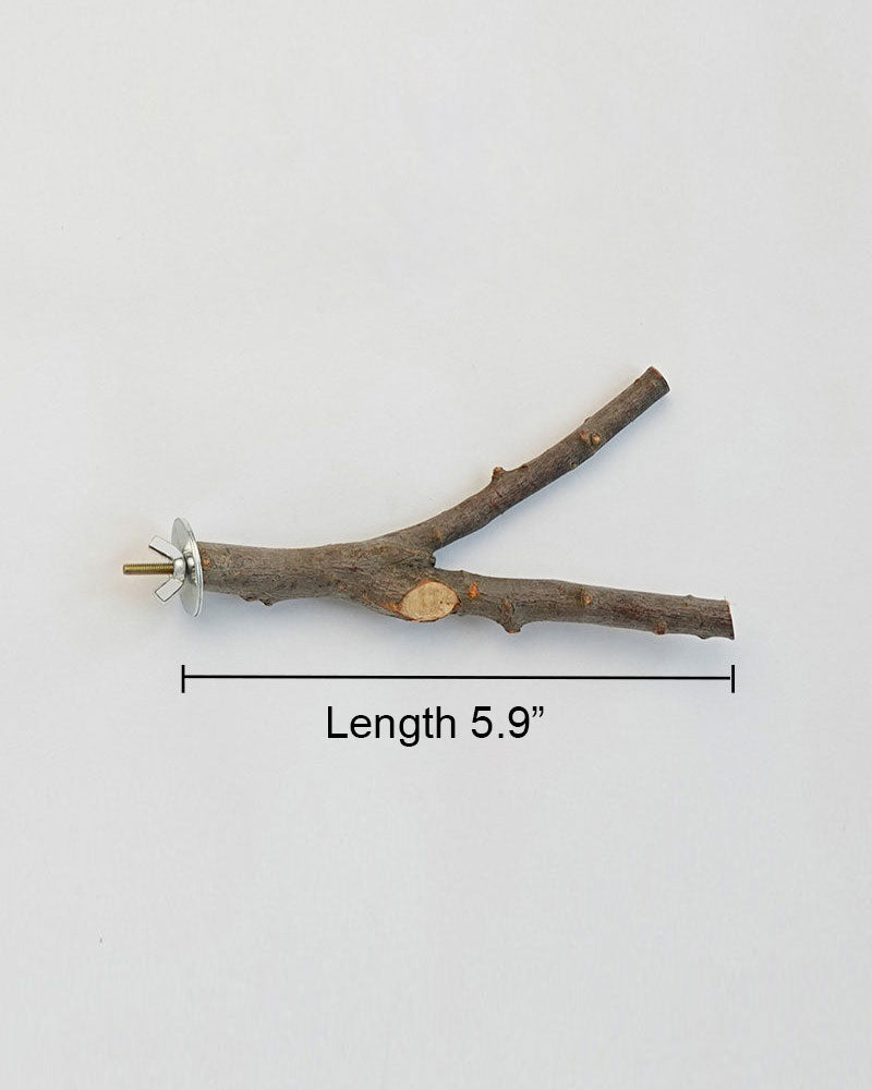 Natural Apple Wood Parrot Perch Stand