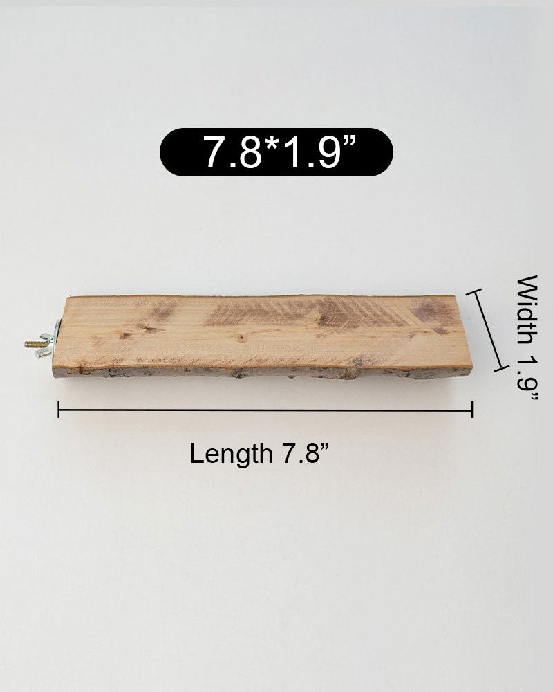 Natural Apple Wood Parrot Perch Stand