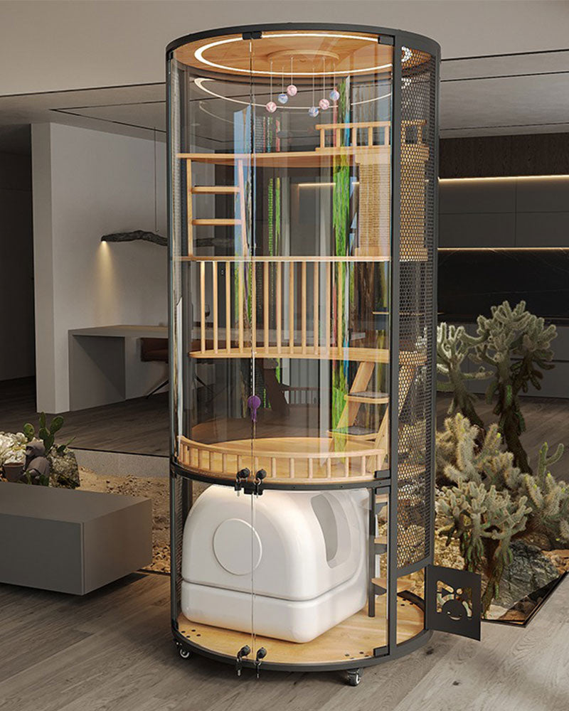 Sky City Panoramic Glass Cat Villa
