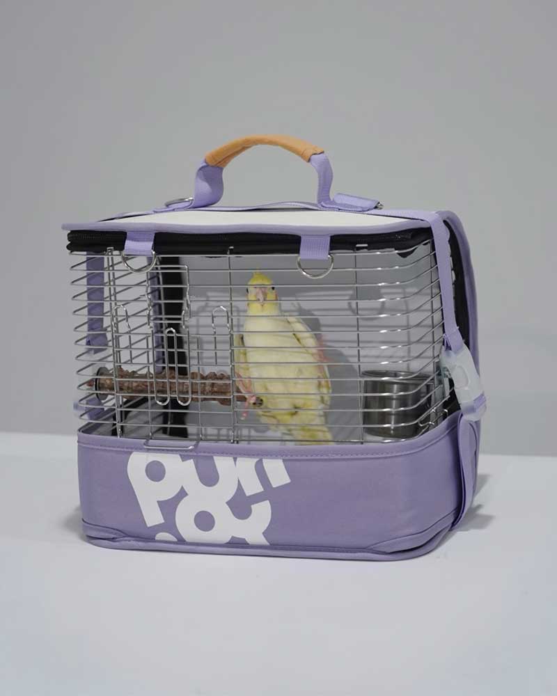 Portable Parrot Backpack Bird Carrier Cage