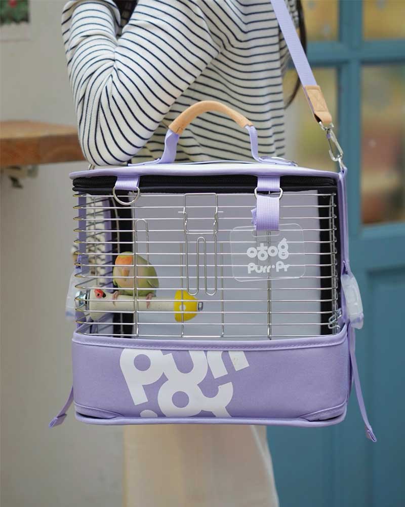 Portable Parrot Backpack Bird Carrier Cage