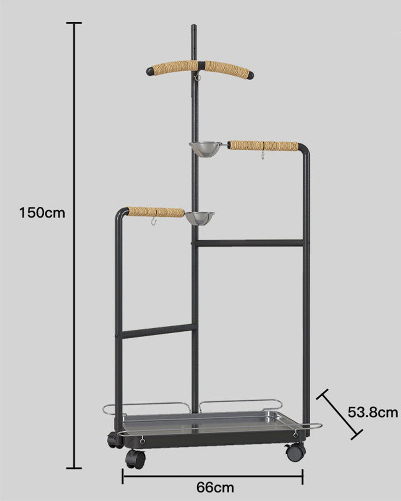 Premium Iron Bird Stand for Parrots