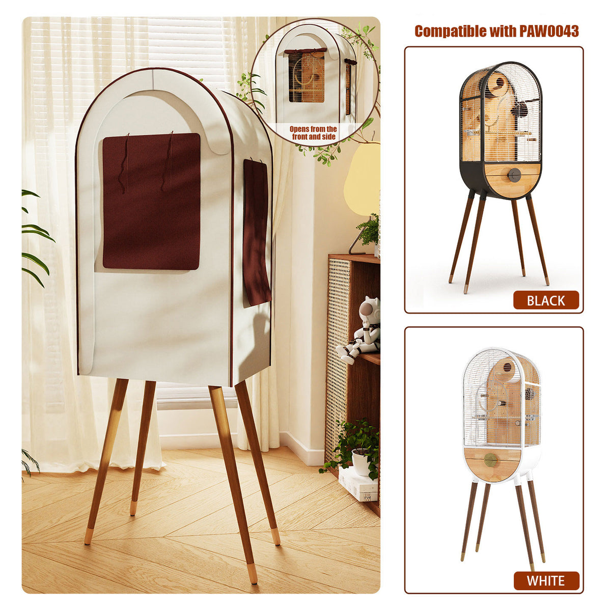 Premium Parrot Cage Blackout Dustproof Cover