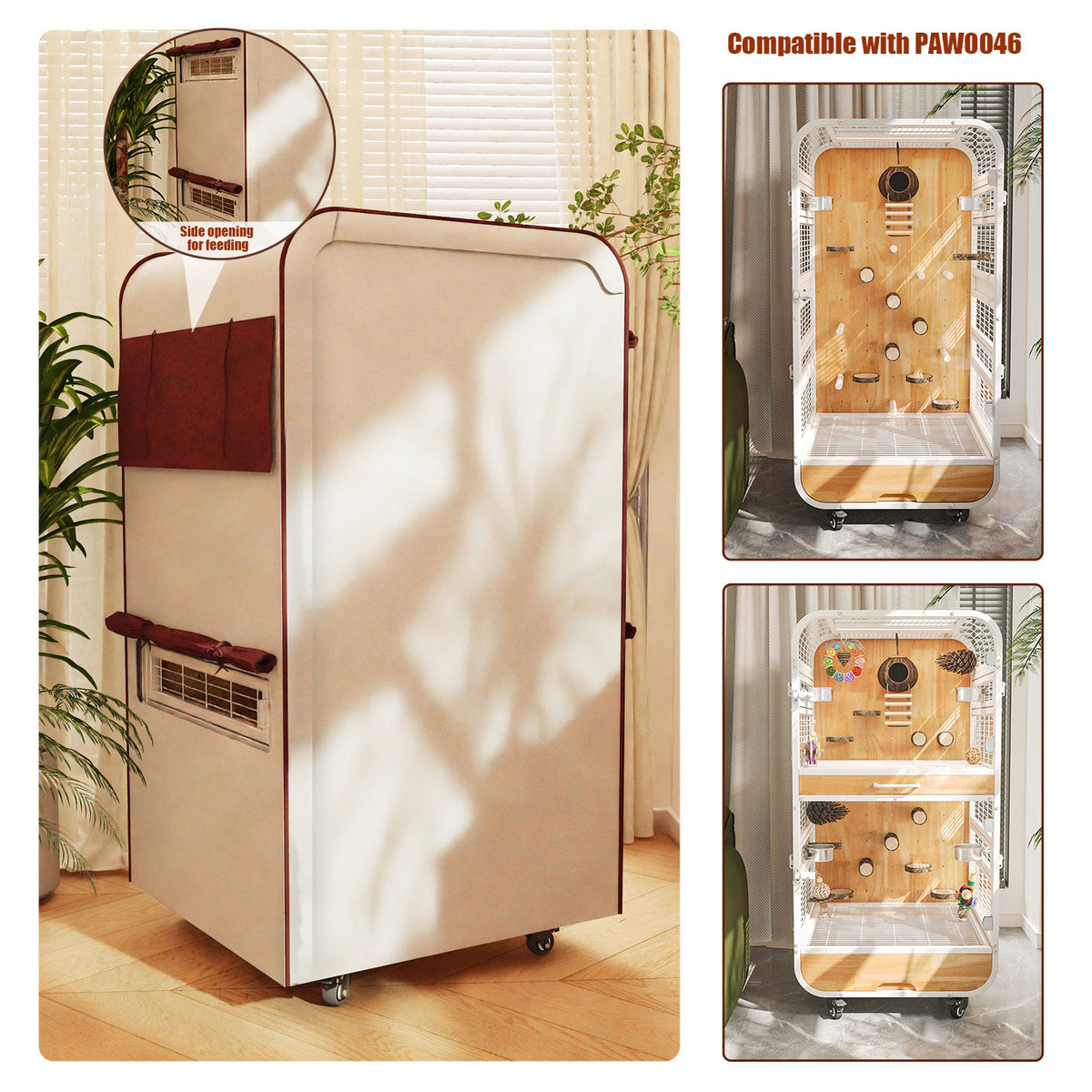 Premium Parrot Cage Blackout Dustproof Cover