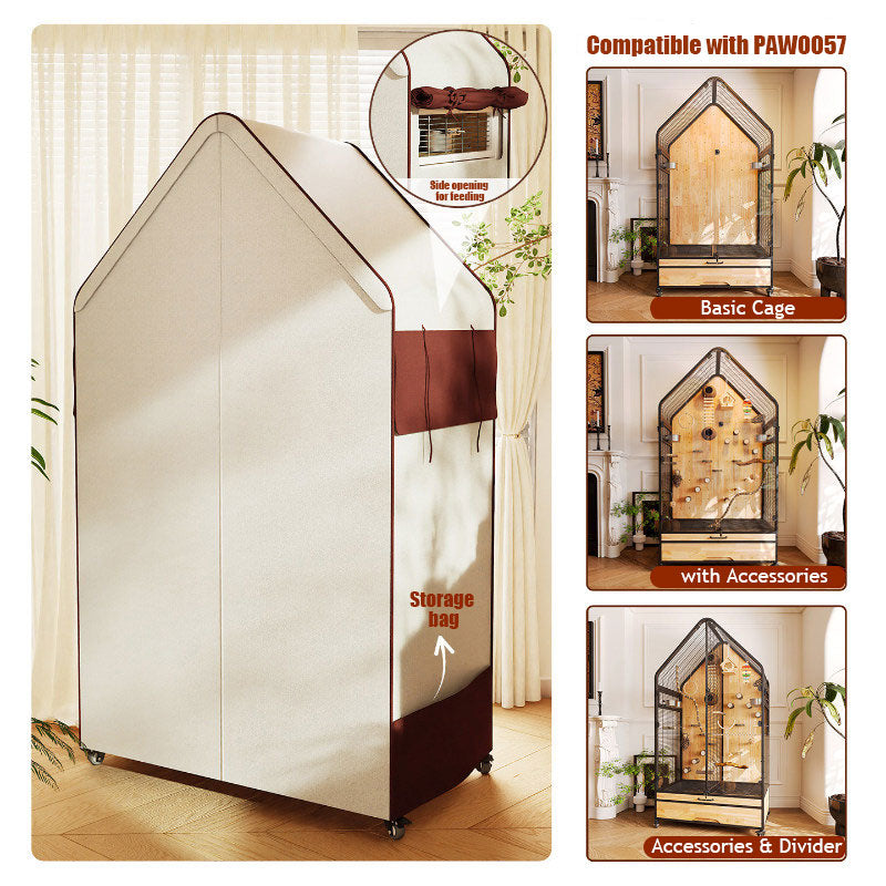 Premium Parrot Cage Blackout Dustproof Cover