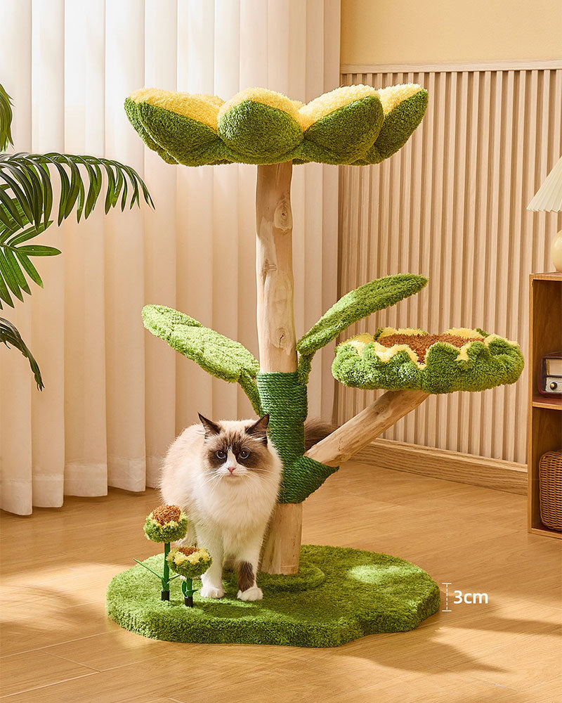 Sunny Bloom Cat Tree House