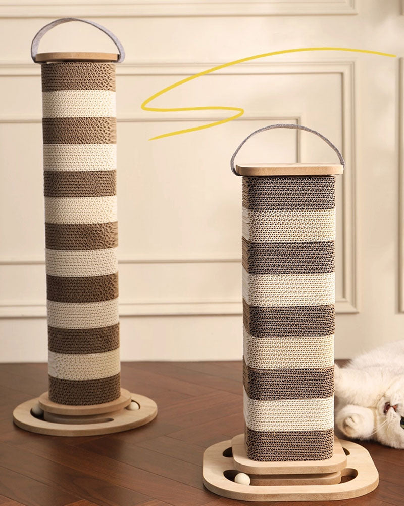 Tall Corrugated Cat Scratcher Toy