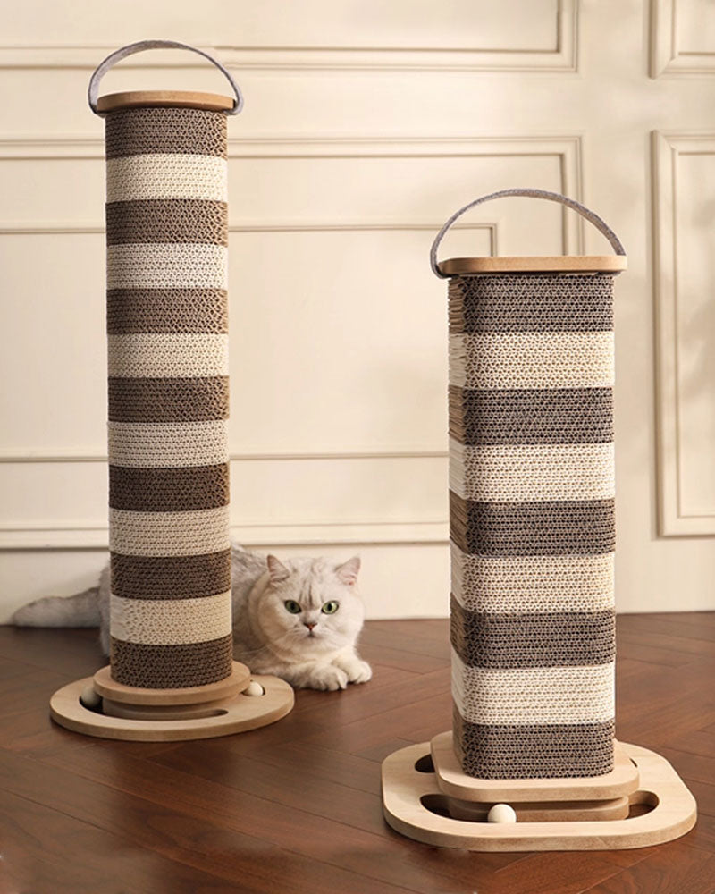 Tall Corrugated Cat Scratcher Toy