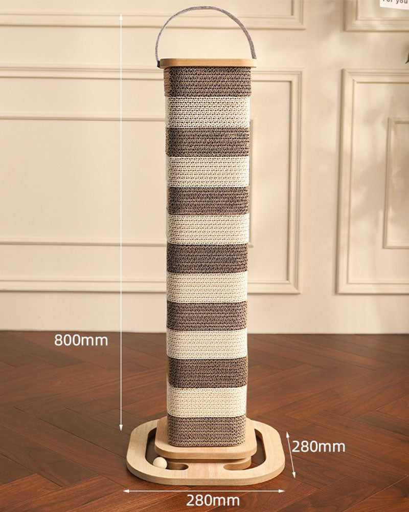 Tall Corrugated Cat Scratcher Toy