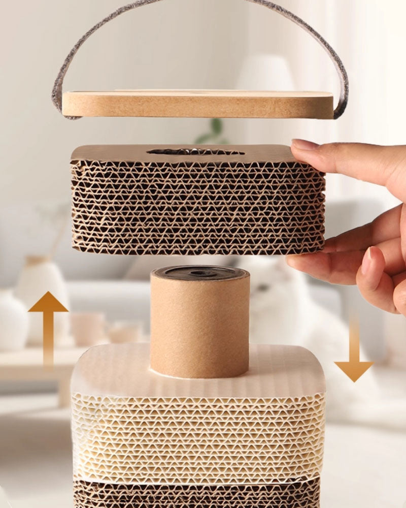 Tall Corrugated Cat Scratcher Toy