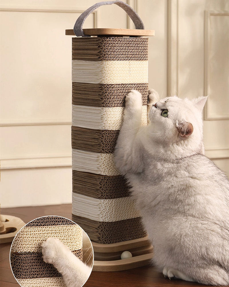 Tall Corrugated Cat Scratcher Toy