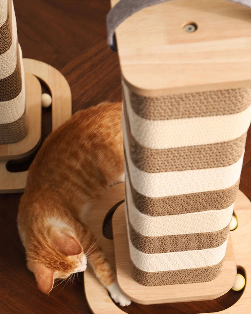 Tall Corrugated Cat Scratcher Toy