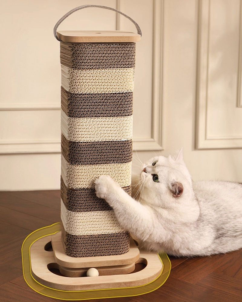 Tall Corrugated Cat Scratcher Toy