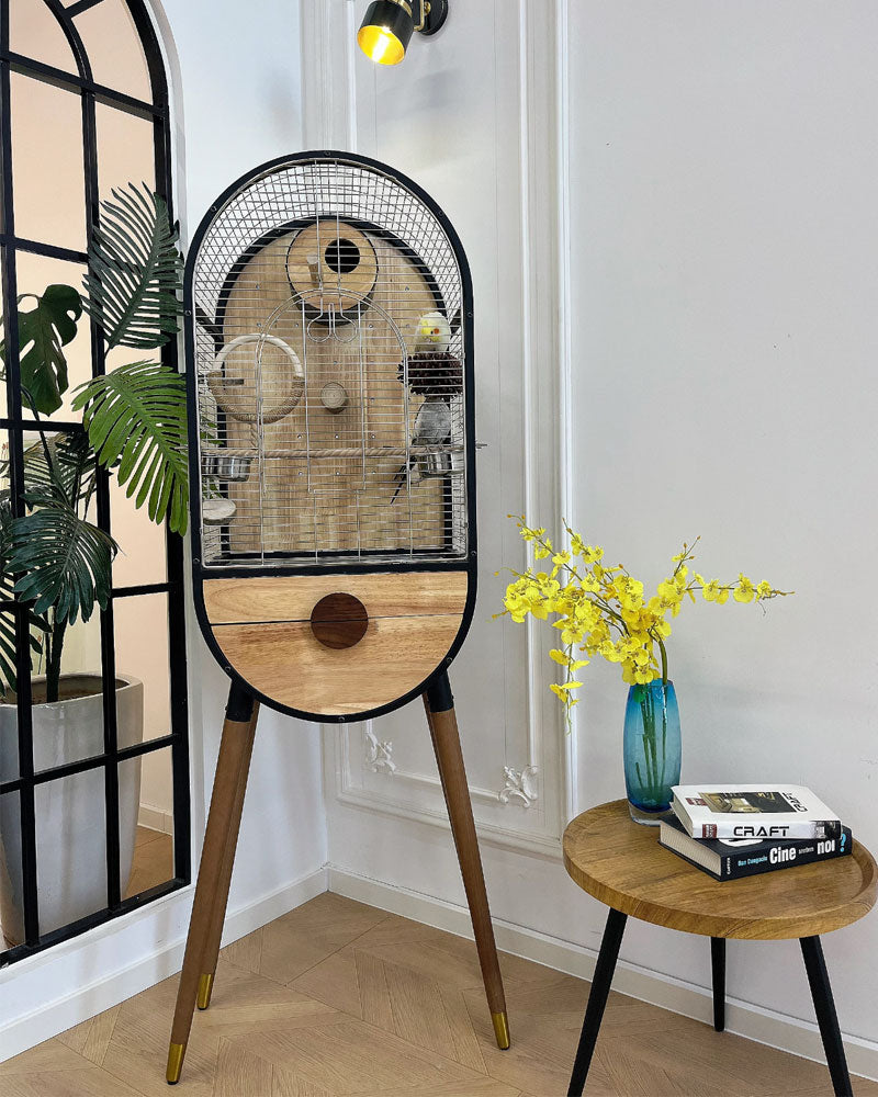 Time Capsule Parrot Cage Bird Villa