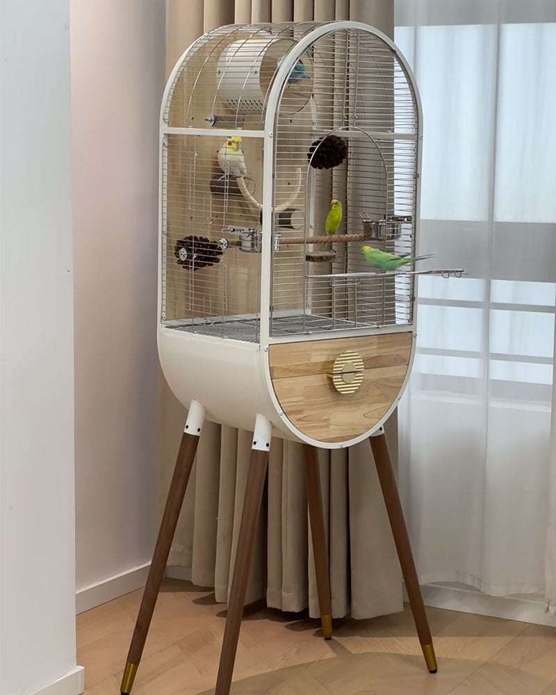 Time Capsule Parrot Cage Bird Villa